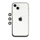 Apple iPhone 14 Shine Kamera Lens - Gümüş