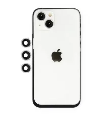 Apple iPhone 14 Shine Kamera Lens - Gümüş