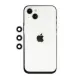 Apple iPhone 14 Shine Kamera Lens - Gümüş