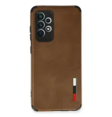 Samsung Galaxy A72 Kılıf Loop Deri Silikon - Kahverengi