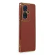 Vivo V29 Lite Kılıf Volet Silikon - Kırmızı