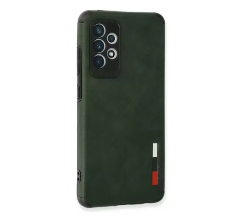 Samsung Galaxy A72 Kılıf Loop Deri Silikon - Yeşil