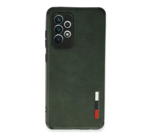 Samsung Galaxy A72 Kılıf Loop Deri Silikon - Yeşil