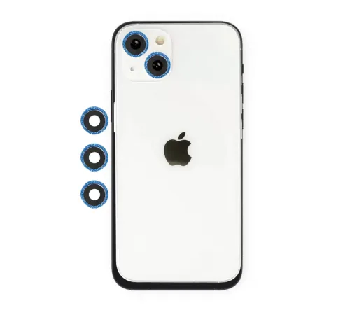 Apple iPhone 14 Shine Kamera Lens - Mavi