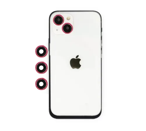 Apple iPhone 14 Shine Kamera Lens - Kırmızı