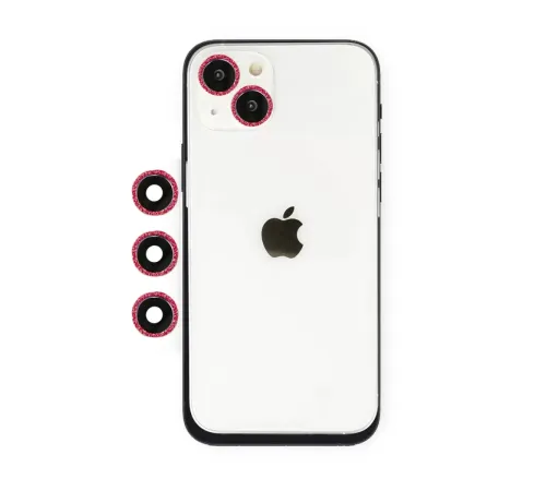 Apple iPhone 14 Shine Kamera Lens - Kırmızı