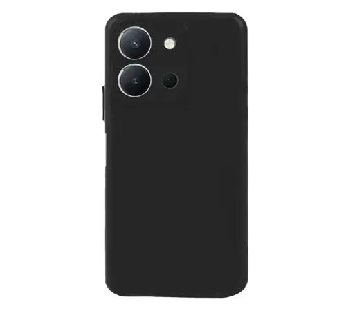 Vivo Y36 Kılıf Nano içi Kadife Silikon - Siyah