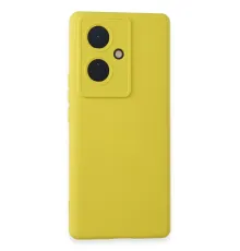 Vivo V29 Lite Kılıf Nano içi Kadife Silikon - Sarı