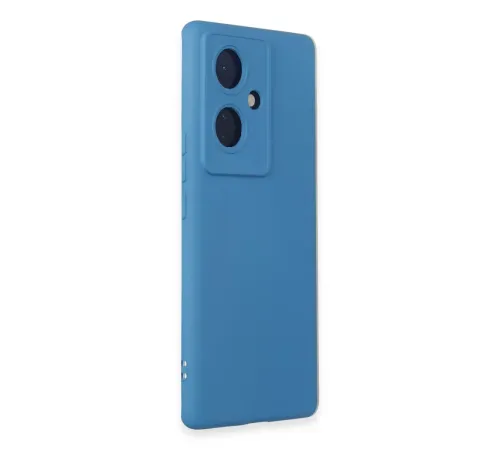Vivo V29 Lite Kılıf Nano içi Kadife Silikon - Mavi