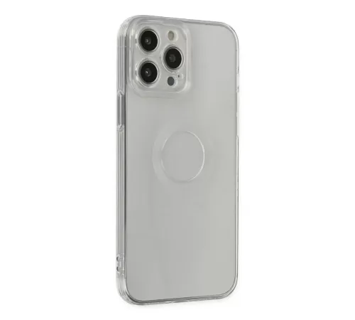 Apple iPhone 14 Pro Max Kılıf Santa Lens Silikon - Şeffaf