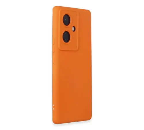Vivo V29 Lite Kılıf Nano içi Kadife Silikon - Turuncu