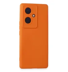 Vivo V29 Lite Kılıf Nano içi Kadife Silikon - Turuncu