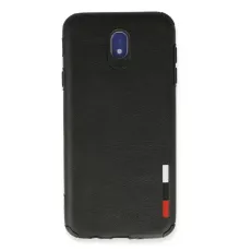 Samsung Galaxy J7 Pro / J730 Kılıf Loop Deri Silikon - Siyah