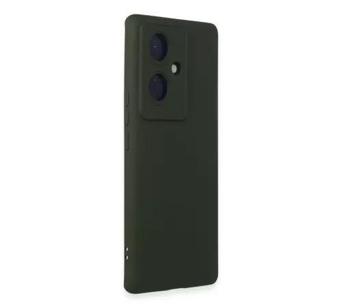 Vivo V29 Lite Kılıf Nano içi Kadife Silikon - Koyu Yeşil