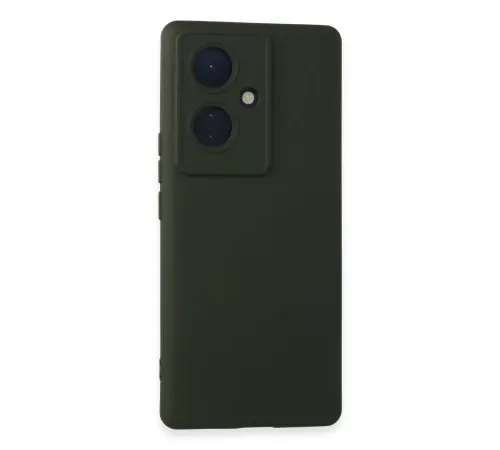 Vivo V29 Lite Kılıf Nano içi Kadife Silikon - Koyu Yeşil