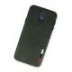 Samsung Galaxy J7 Pro / J730 Kılıf Loop Deri Silikon - Yeşil