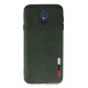 Samsung Galaxy J7 Pro / J730 Kılıf Loop Deri Silikon - Yeşil