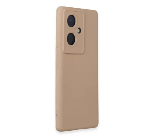Vivo V29 Lite Kılıf Nano içi Kadife Silikon - Pudra