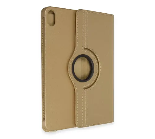 Apple iPad 2022 10.9 (10.nesil) Kılıf 360 Tablet Deri Kılıf - Gold