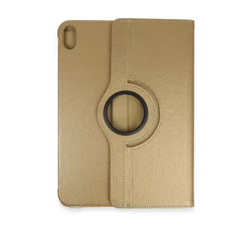 Apple iPad 2022 10.9 (10.nesil) Kılıf 360 Tablet Deri Kılıf - Gold
