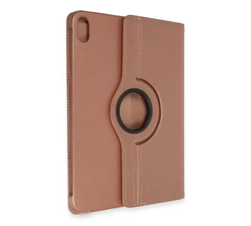 Apple iPad 2022 10.9 (10.nesil) Kılıf 360 Tablet Deri Kılıf - Rose Gold