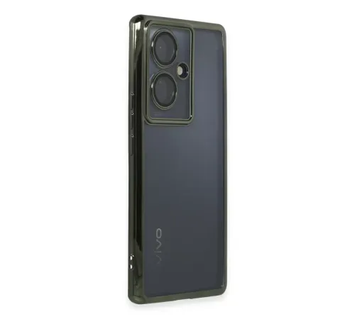 Vivo V29 Lite Kılıf Lensli Silikon - Yeşil