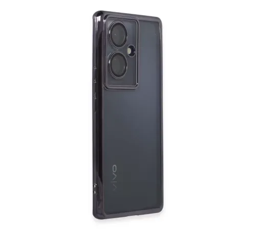 Vivo V29 Lite Kılıf Lensli Silikon - Mor