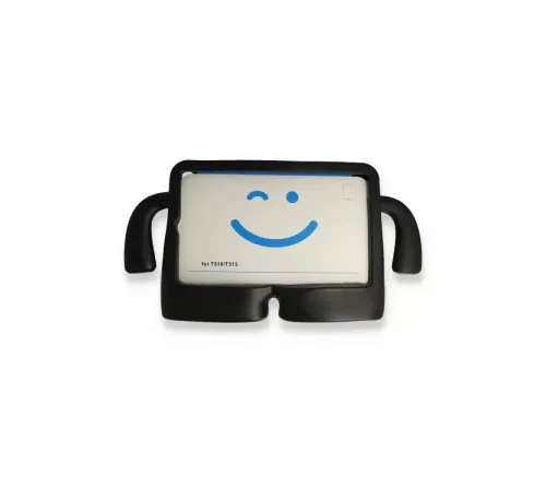 Apple iPad 2022 10.9 (10.nesil) Kılıf Karakter Tablet Silikon - Siyah