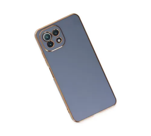 Xiaomi Mİ 11 Lite Kılıf Volet Silikon - Mavi