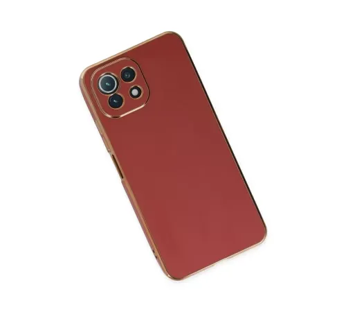 Xiaomi Mİ 11 Lite Kılıf Volet Silikon - Kırmızı