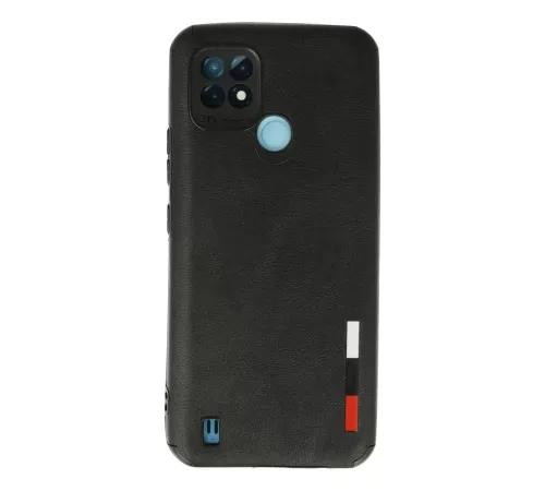 Realme C21 Kılıf Loop Deri Silikon - Siyah