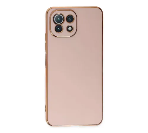 Xiaomi Mİ 11 Lite Kılıf Volet Silikon - Pembe