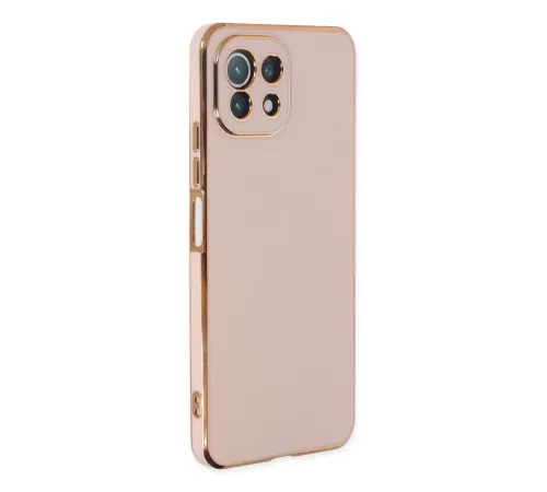 Xiaomi Mİ 11 Lite Kılıf Volet Silikon - Pembe
