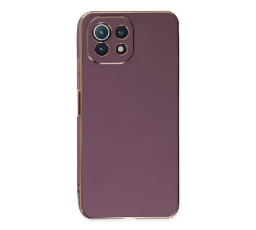 Xiaomi Mİ 11 Lite Kılıf Volet Silikon - Mor