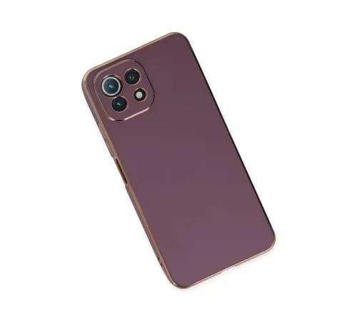 Xiaomi Mİ 11 Lite Kılıf Volet Silikon - Mor