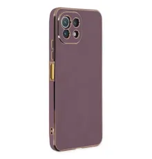 Xiaomi Mİ 11 Lite Kılıf Volet Silikon - Mor