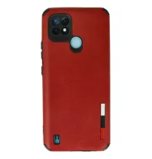 Realme C21 Kılıf Loop Deri Silikon - Kırmızı