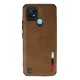 Realme C21 Kılıf Loop Deri Silikon - Kahverengi