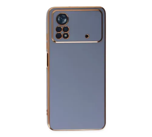 Xiaomi Poco X4 Pro 5G Kılıf Volet Silikon - Mavi