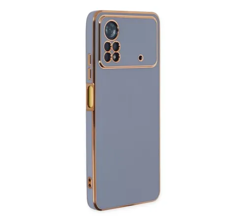 Xiaomi Poco X4 Pro 5G Kılıf Volet Silikon - Mavi