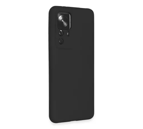 Xiaomi Mi 12T Pro Kılıf Nano içi Kadife Silikon - Siyah