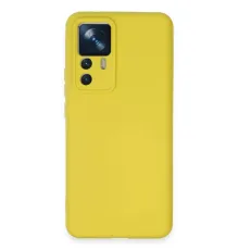 Xiaomi Mi 12T Pro Kılıf Nano içi Kadife Silikon - Sarı