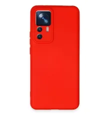 Xiaomi Mi 12T Pro Kılıf Nano içi Kadife Silikon - Kırmızı