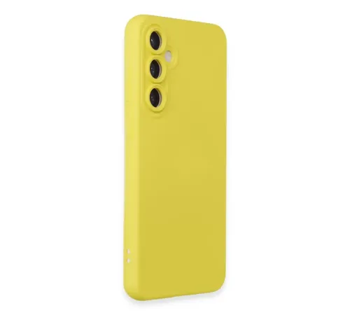 Samsung Galaxy S24 Kılıf Nano içi Kadife Silikon - Sarı
