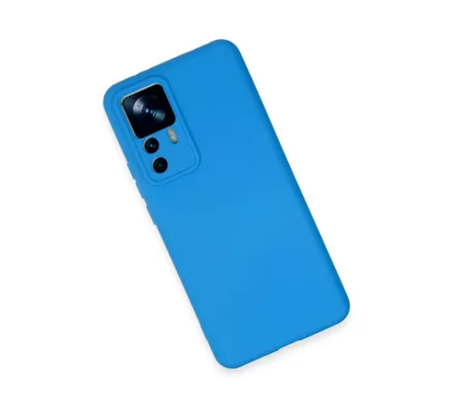Xiaomi Mi 12T Pro Kılıf Nano içi Kadife Silikon - Mavi