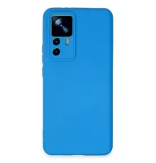 Xiaomi Mi 12T Pro Kılıf Nano içi Kadife Silikon - Mavi