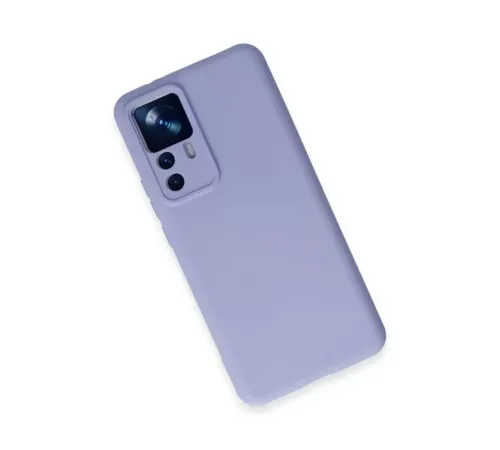 Xiaomi Mi 12T Pro Kılıf Nano içi Kadife Silikon - Lila