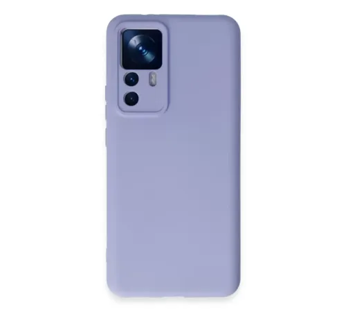 Xiaomi Mi 12T Pro Kılıf Nano içi Kadife Silikon - Lila