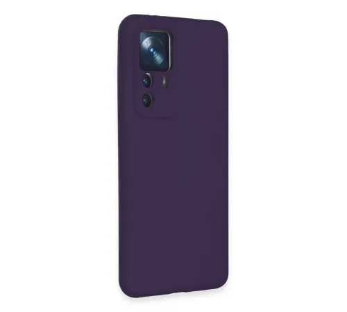 Xiaomi Mi 12T Pro Kılıf Nano içi Kadife Silikon - Mor