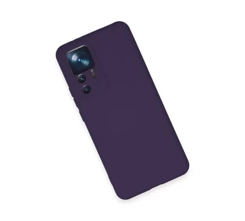 Xiaomi Mi 12T Pro Kılıf Nano içi Kadife Silikon - Mor